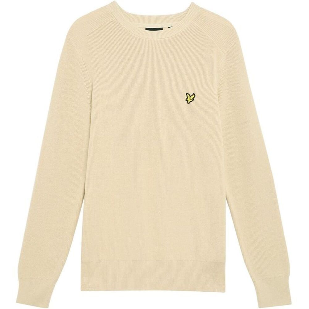Lyle & Scott Mens Embroidered Logo Sweater / Grey Taupe